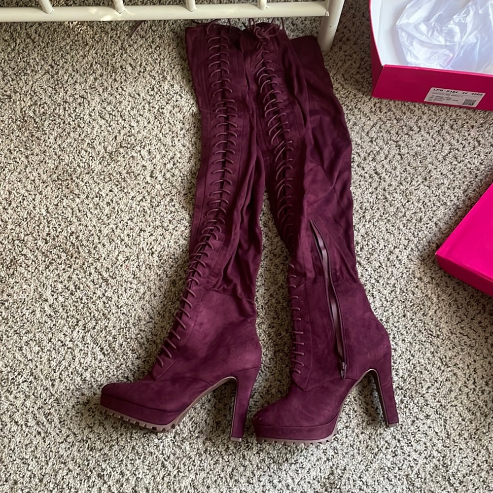 Over the knee heels size 12 / women